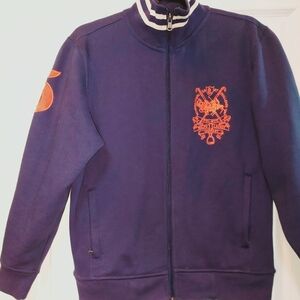 POLO Ralph Lauren Double Knit Jacquard Baseball Jacket - Boys Size Medium 10/12!